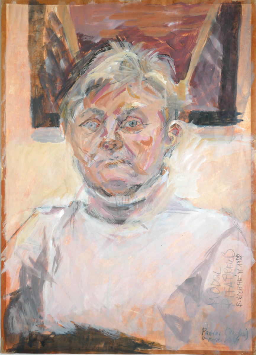 1988, Rita Preuß, Acryl auf Papier, 80 x 60 cm